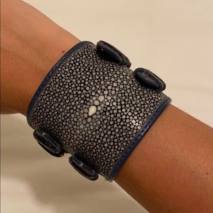 Blue Stingray Cuff